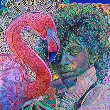 「Prince pink」というタイトルのデジタルアーツ Alain Cuvelierによって, オリジナルのアートワーク, デジタル絵画