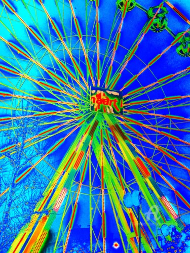 Digital Arts titled "La Grande Roue" by Alain Erpelding, Original Artwork, 2D Digital Work