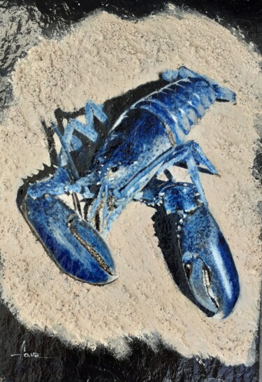 "Le homard bleu" başlıklı Tablo Alain Favé tarafından, Orijinal sanat, Akrilik