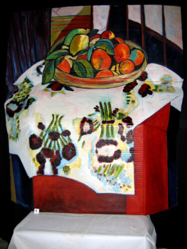 Peinture intitulée "la corbeille d'oran…" par Alain Lamy, Œuvre d'art originale, Acrylique