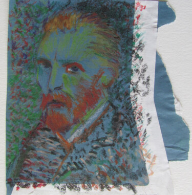 Drawing titled "Portrait de Vincent…" by Alain Lamy, Original Artwork, Pastel
