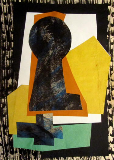 Collages intitulée "ESPERIT CATAR N°5" par Alain Lamy, Œuvre d'art originale, Monotype