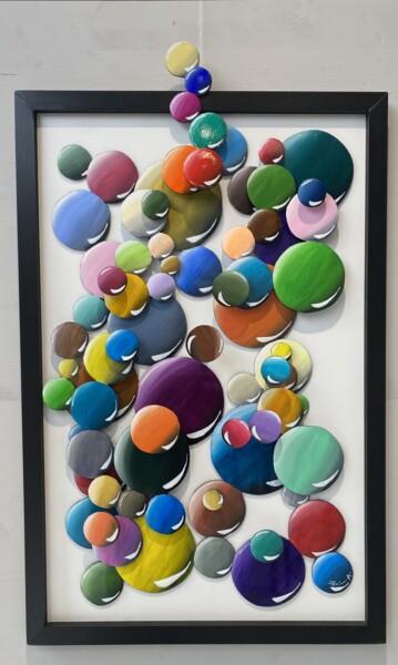 Pintura titulada "BUBBLE SMILE" por Alain Paul (PaulA), Obra de arte original, Acrílico Montado en Bastidor de camilla de ma…