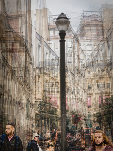 Photographie intitulée "Rue Mably, Dijon" par Alain Rappeneau, Œuvre d'art originale, Photographie numérique Monté sur Alumi…