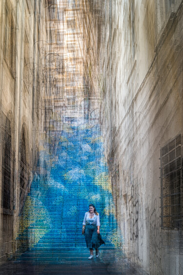 Fotografía titulada "L’escalier Mermet,…" por Alain Rappeneau, Obra de arte original, Fotografía digital