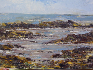 Painting titled "Côte vendéenne Cayo…" by Alain Rivier, Original Artwork, Oil