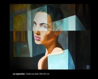 Peinture intitulée "Le reproche" par Alain Rolland, Œuvre d'art originale, Huile