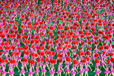 Fotografia intitolato "Girls with red kimg…" da Alban Luherne, Opera d'arte originale, Fotografia non manipolata