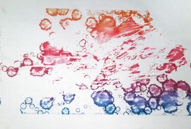 Printmaking titled "Invisible" by Albanne Cannet Del Litto, Original Artwork, Monotype