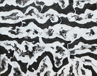 Peinture intitulée "River Terrace" par Albert Cruells, Œuvre d'art originale, Acrylique Monté sur Châssis en bois