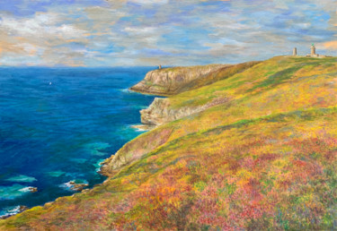 Pintura titulada "Breton landscape. C…" por Albert Safiullin, Obra de arte original, Oleo