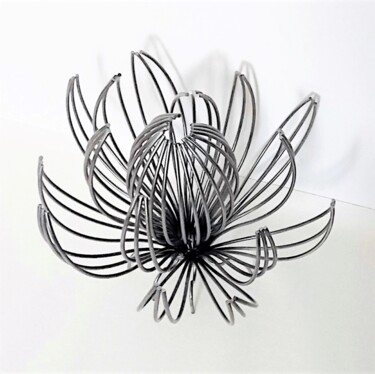 Rzeźba zatytułowany „Soul - when sun ris…” autorstwa Albert Dura, Oryginalna praca, Metale
