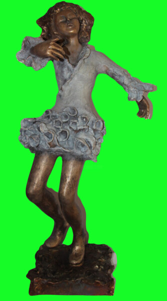 「Danza」というタイトルの彫刻 Albertiniによって, オリジナルのアートワーク, ブロンズ