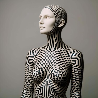 제목이 "Hypnotic Contours:…"인 디지털 아트 Alberto Capitani로, 원작, AI 생성 이미지