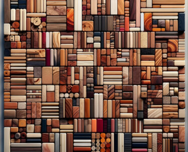 Grafika cyfrowa / sztuka generowana cyfrowo zatytułowany „A Symphony of Wood:…” autorstwa Alberto Capitani, Oryginalna praca…