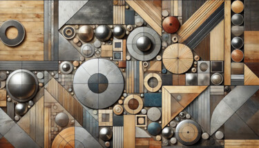 Digital Arts titled "Geometric Harmony i…" by Alberto Capitani, Original Artwork, AI generated image