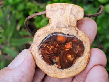 Sculpture intitulée "Shaman Necklaces Al…" par Alberto Thirion, Œuvre d'art originale, Bois