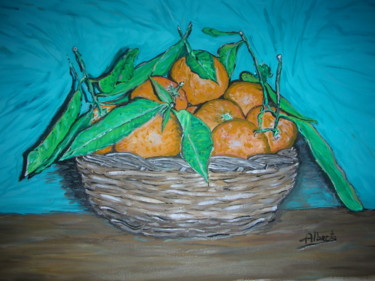 Pittura intitolato "arance di sicilia" da Alberto C., Opera d'arte originale