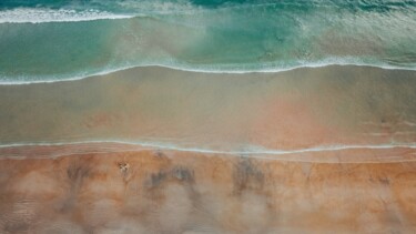 Ζωγραφική με τίτλο "Beach" από Albert Serino, Αυθεντικά έργα τέχνης, Ακρυλικό