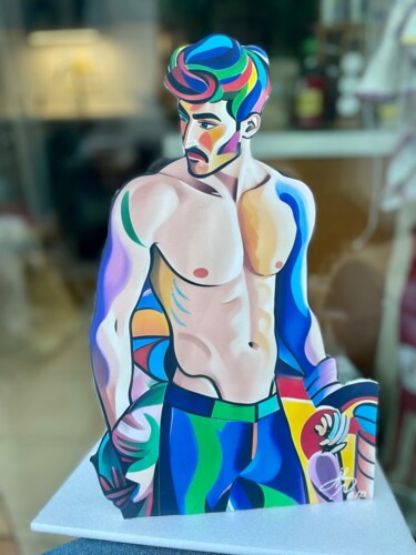 Arte digital titulada "Buste homme Alcor a…" por Alcorart Alcor, Obra de arte original, Modelado 3D
