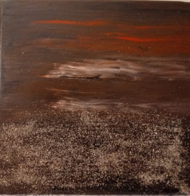 Schilderij getiteld "Notte nel deserto" door Ale Olla, Origineel Kunstwerk, Acryl