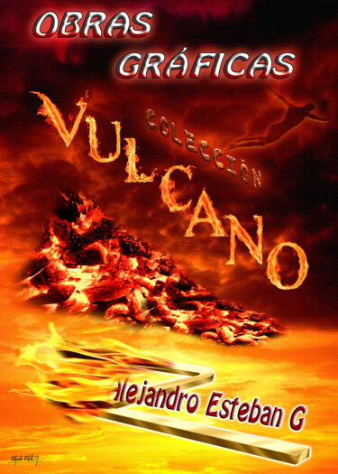 「Vulcano  Cartel」というタイトルのデジタルアーツ Alejandro Esteban Gによって, オリジナルのアートワーク, 2Dデジタルワーク