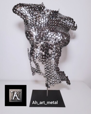 Rzeźba zatytułowany „TORS V” autorstwa Alejandro Henriksen, Oryginalna praca, Metale