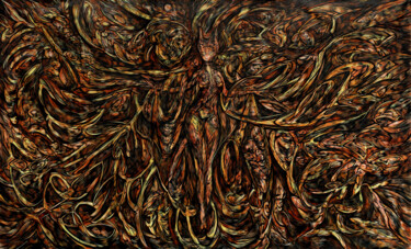 Картина под названием ""Painting Number Ni…" - Alejandro Mendez, Подлинное произведение искусства, Масло