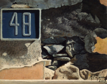 Pintura titulada "numero-48.jpg" por Alejandro Fajardo, Obra de arte original