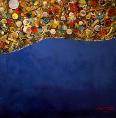 Painting titled "Garbage. Brought by…" by Aleks Voznesenskii, Original Artwork, Oil