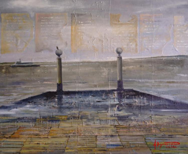 Peinture intitulée "Lisbon Fado. Missin…" par Aleks Voznesenskii, Œuvre d'art originale, Huile
