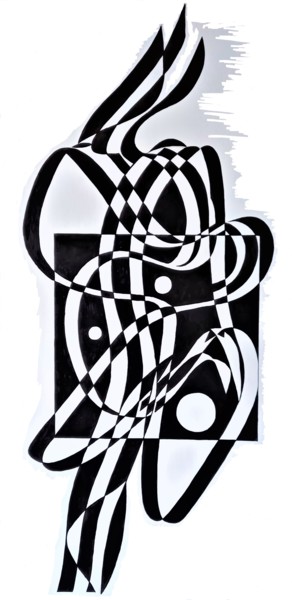 Peinture intitulée "Black and White dre…" par Oleksandr Lekomtsev, Œuvre d'art originale, Huile