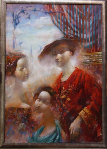 Pintura intitulada "Red Morning 2" por Dobrodiy Alexandr, Obras de arte originais, Óleo