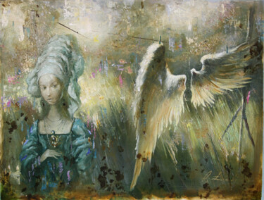 Malerei mit dem Titel "GARDEN. FORGOTTEN W…" von Dobrodiy Alexandr, Original-Kunstwerk, Öl