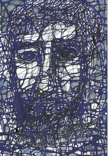Dibujo titulada "The Shroud" por Aleksandr Glukhov, Obra de arte original, Tinta