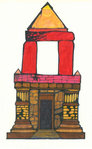 Tekening getiteld "The project of the…" door Aleksandr Glukhov, Origineel Kunstwerk, Marker