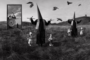Цифровое искусство под названием "время уходить" - Александр Ковязин, Подлинное произведение искусства, Фотомонтаж
