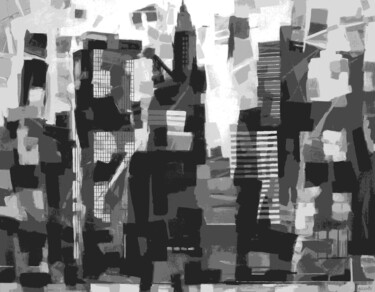 「CITY」というタイトルの絵画 Aleksandr Ilichevによって, オリジナルのアートワーク, アクリル