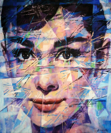 Peinture intitulée "AUDREY" par Aleksandr Ilichev, Œuvre d'art originale, Acrylique