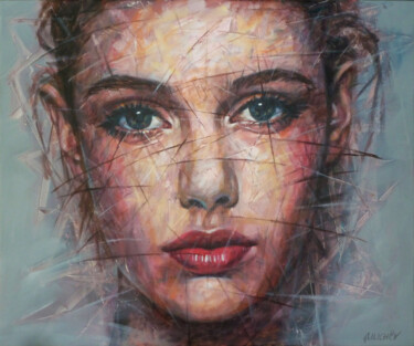 Pintura titulada "D. PORTRAIT" por Aleksandr Ilichev, Obra de arte original, Acrílico