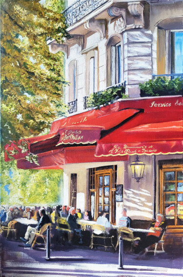 Malerei mit dem Titel "Cafe" von Aleksandr Zhivago, Original-Kunstwerk, Öl
