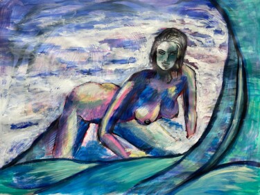 Painting titled "From the water" by Aleksandra Cherepanova, Original Artwork, Acrylic