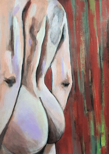 绘画 标题为“Male Nude ” 由Alexandra Djokic, 原创艺术品, 丙烯