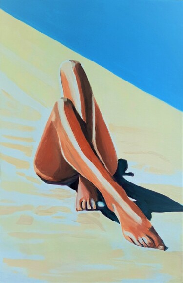 Peinture intitulée "At the beach No2 /…" par Alexandra Djokic, Œuvre d'art originale, Acrylique
