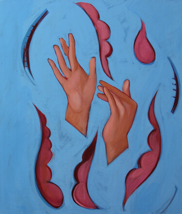 Peinture intitulée "relationships 6/7" par Aleksandra Romanova, Œuvre d'art originale, Acrylique Monté sur Châssis en bois