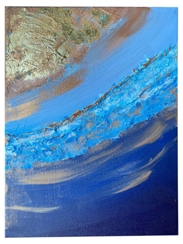 Картина под названием "Мыслей океан" - Александра Сашина, Подлинное произведение искусства, Акрил