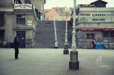 Photography titled "Stairs to Dolac mar…" by Alen Gurovic, Original Artwork, Non Manipulated Photography