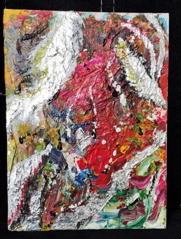Pittura intitolato "Чувства внутри" da Alena Derr, Opera d'arte originale, Acrilico
