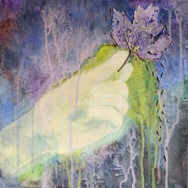 Malarstwo zatytułowany „Glow 1” autorstwa Alena Masterkova, Oryginalna praca, Akryl Zamontowany na Drewniana rama noszy