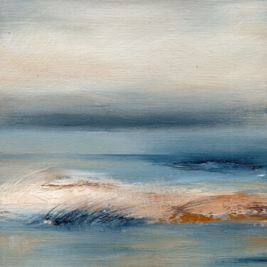 Ζωγραφική με τίτλο "Abstract seascape,…" από Alena Post, Αυθεντικά έργα τέχνης, Λάδι
